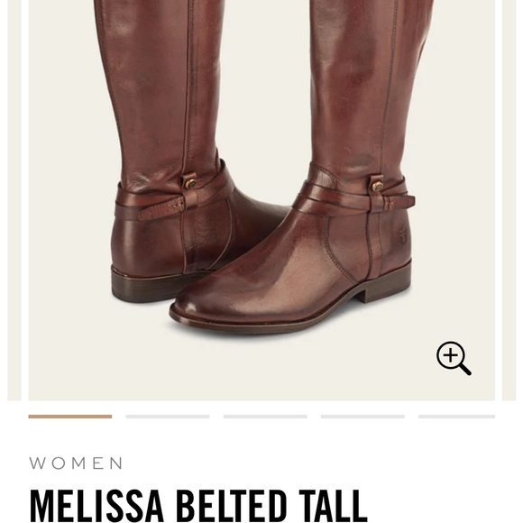 Frye Brown Leather Tall, Knee Boots - Picture 4 of 10